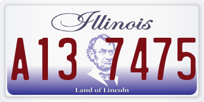 IL license plate A137475