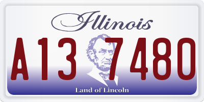 IL license plate A137480