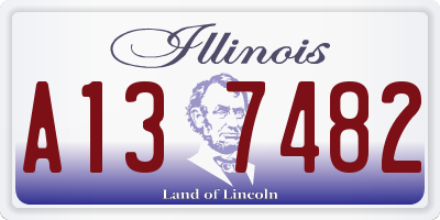 IL license plate A137482