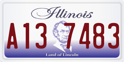 IL license plate A137483