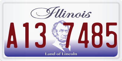 IL license plate A137485