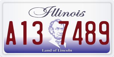IL license plate A137489