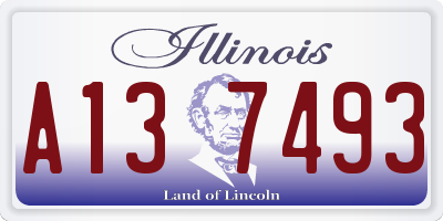 IL license plate A137493