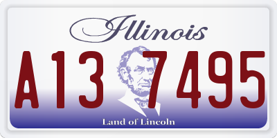 IL license plate A137495
