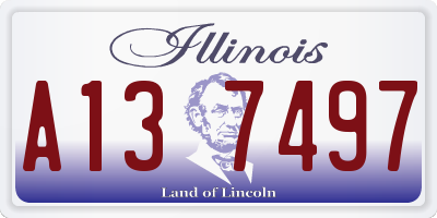 IL license plate A137497
