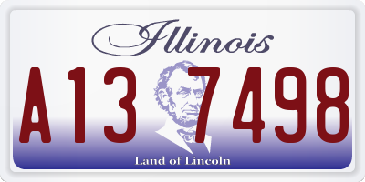 IL license plate A137498