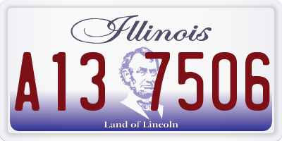 IL license plate A137506