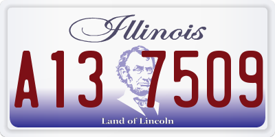 IL license plate A137509