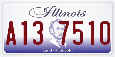 IL license plate A137510