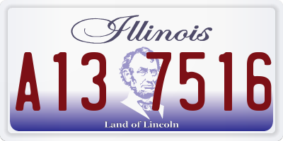 IL license plate A137516