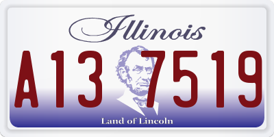 IL license plate A137519