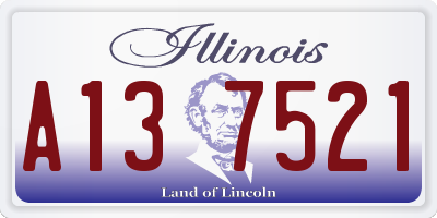 IL license plate A137521