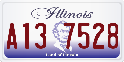 IL license plate A137528