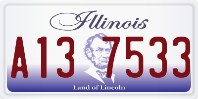 IL license plate A137533