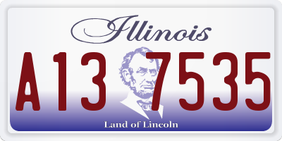 IL license plate A137535