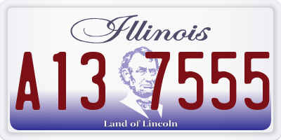 IL license plate A137555