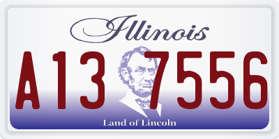 IL license plate A137556