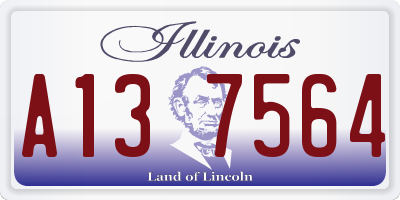 IL license plate A137564