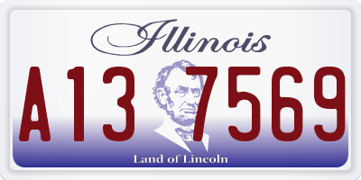 IL license plate A137569