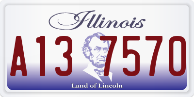 IL license plate A137570