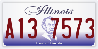 IL license plate A137573