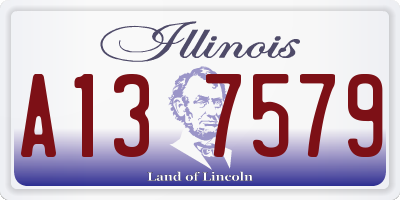 IL license plate A137579