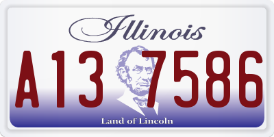 IL license plate A137586