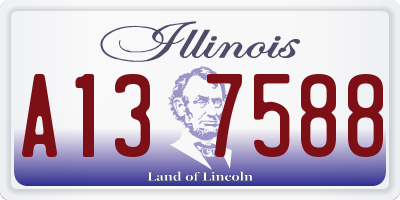 IL license plate A137588
