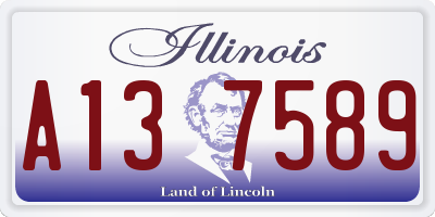 IL license plate A137589