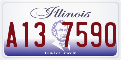 IL license plate A137590