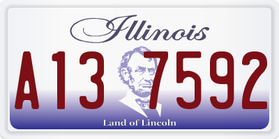 IL license plate A137592