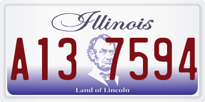 IL license plate A137594