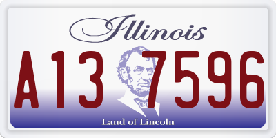 IL license plate A137596