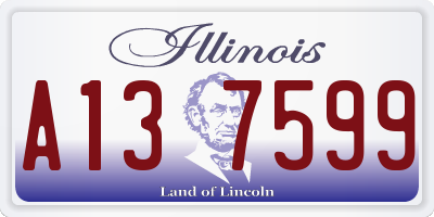 IL license plate A137599