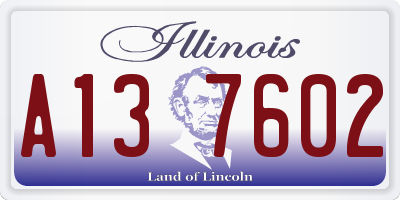 IL license plate A137602