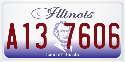 IL license plate A137606
