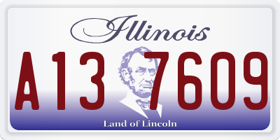 IL license plate A137609