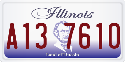 IL license plate A137610