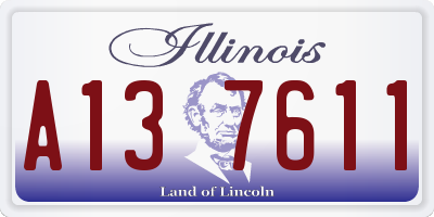 IL license plate A137611