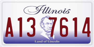 IL license plate A137614