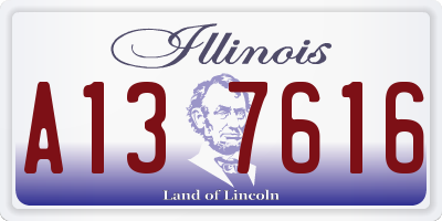 IL license plate A137616