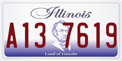 IL license plate A137619