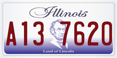 IL license plate A137620