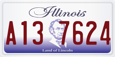 IL license plate A137624