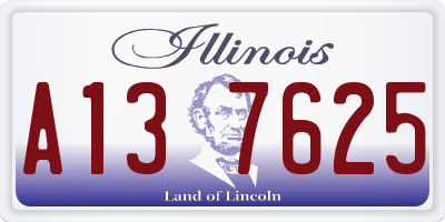 IL license plate A137625