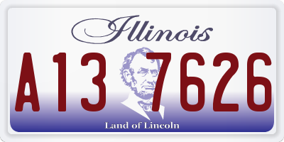 IL license plate A137626