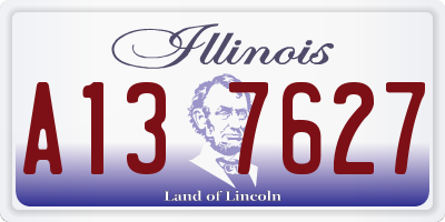 IL license plate A137627