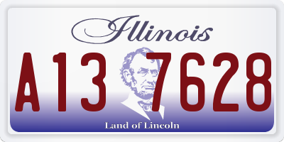 IL license plate A137628