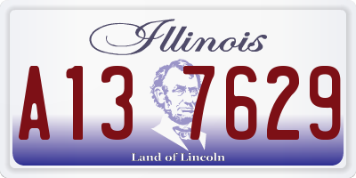 IL license plate A137629