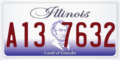 IL license plate A137632